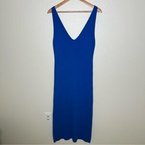 Free People Beach Danielle Sweater Dress blue large